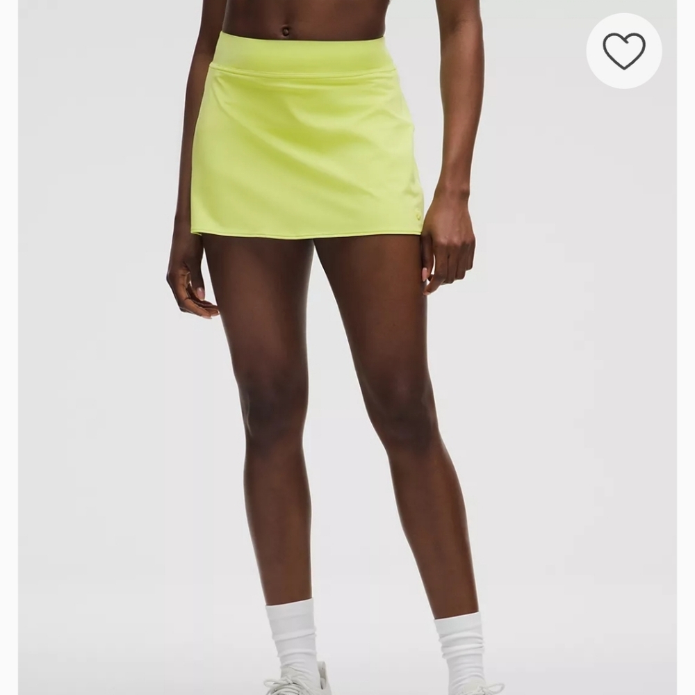 NWT Lululemon High-Rise Mini Skirt - SZ. XL Sour Grape/ White Trim
